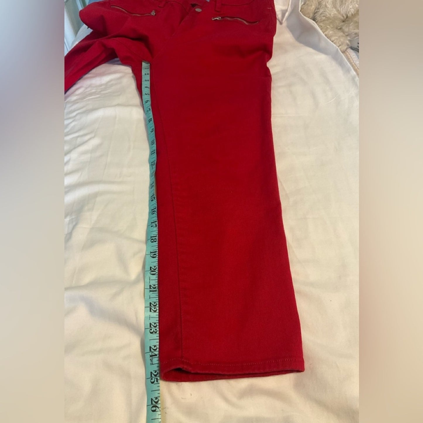 Chico's Red Ankle Pants