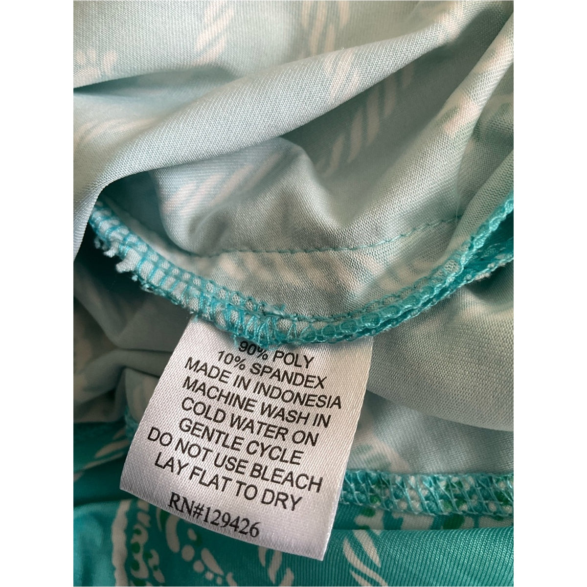 Escapada Turquoise Seahorse Rope-Print V-Neck Tunic