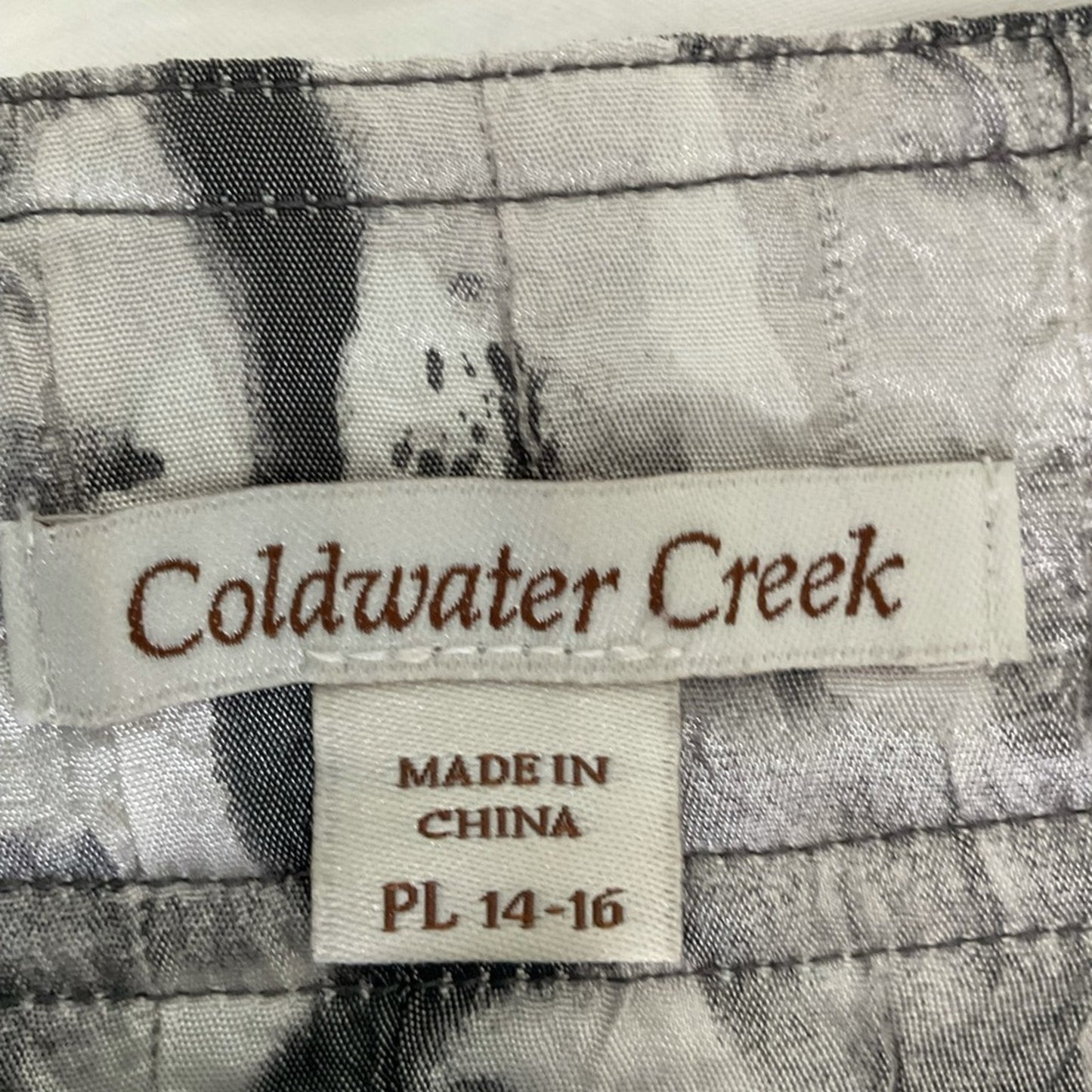 Coldwater Creek jacket - Black and white pattern