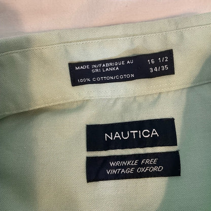 Nautica Green Casual Button Down Shirt