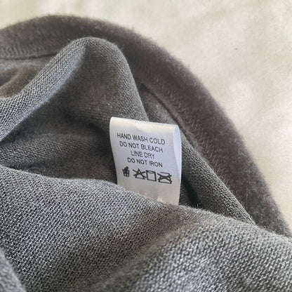 ODDY Gray and Brown Patterned Long Sleeve Top