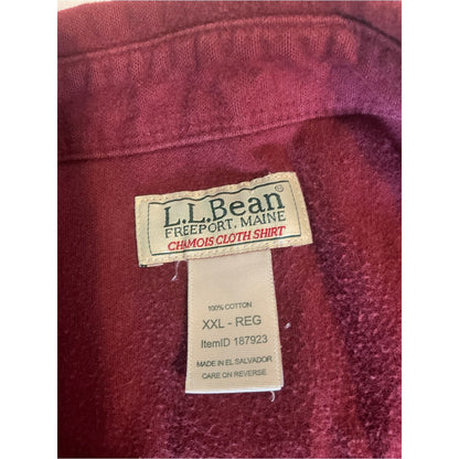 L.L. Bean Men's Overshirt Jacket in Burgundy