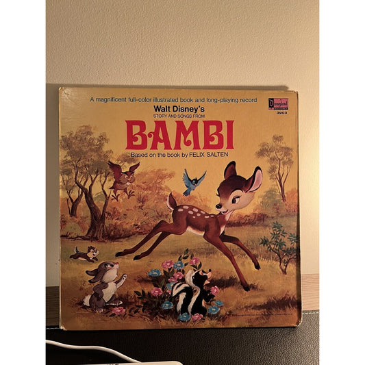 Walt Disney's Story And Songs From Bambi 1969 Vinyl LP 390