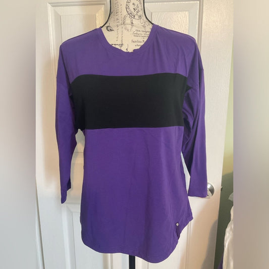 Lauren Active, Ralph Lauren top 3/4 sleeve Purple