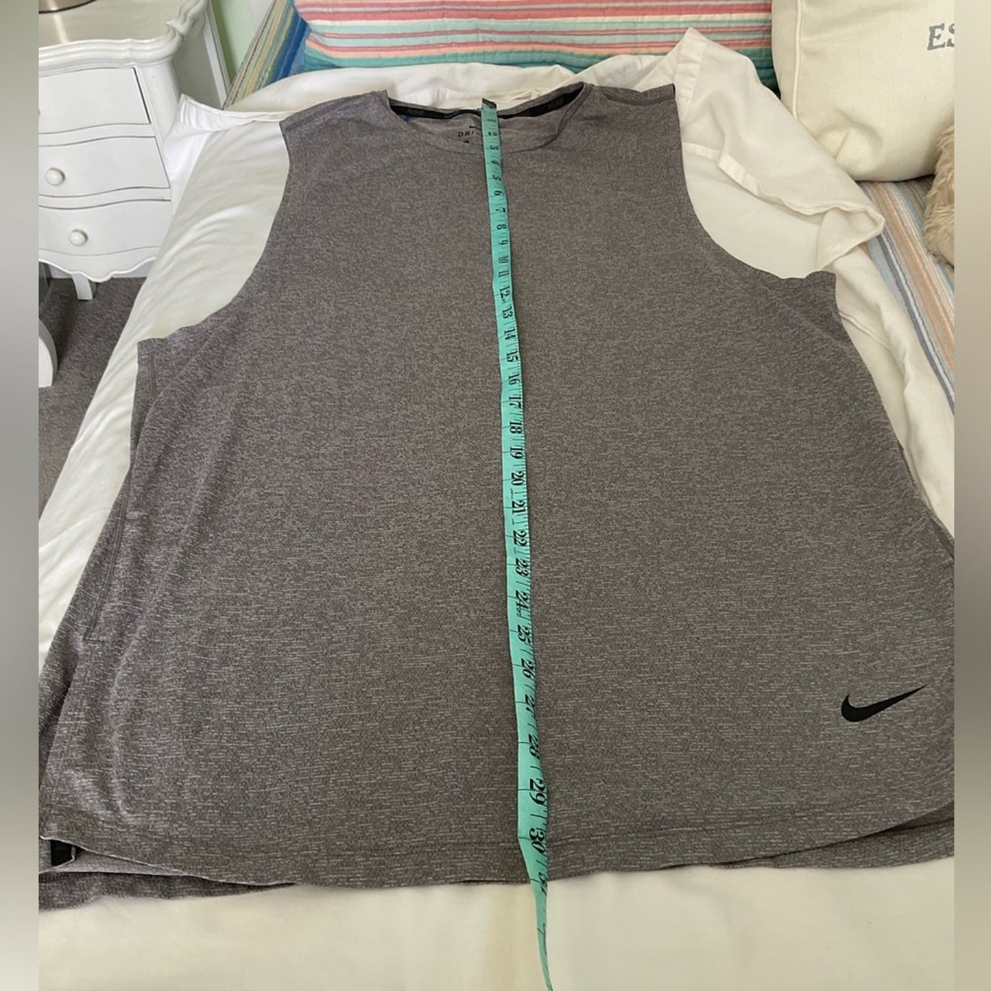 Nike Gray Muscle Tee for Men