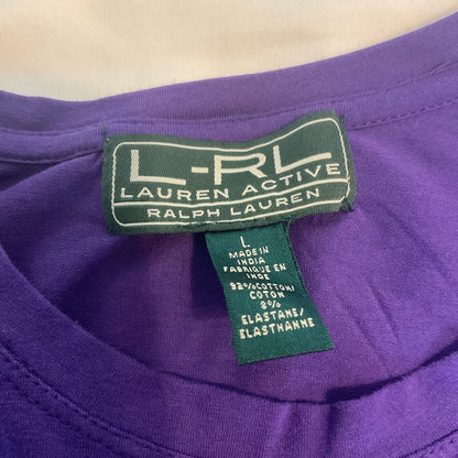 Lauren Active, Ralph Lauren top 3/4 sleeve Purple