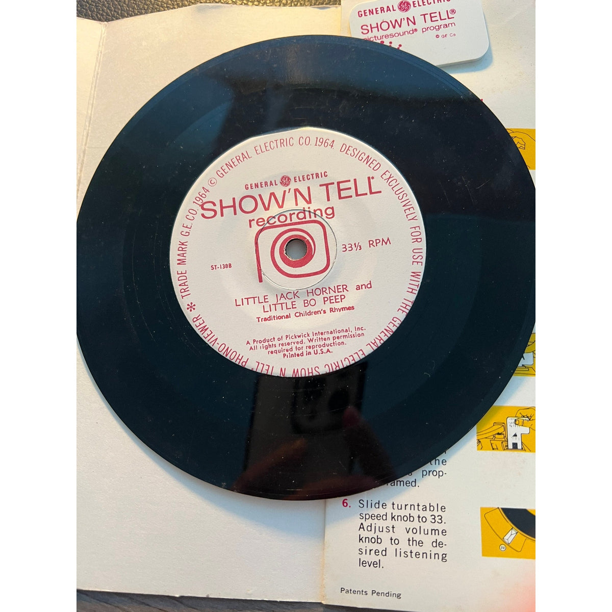 Show'N Tell Picturesound Program The Princess and the Pea ST-138 Vinyl LP Record