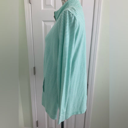 Crown & Ivy Mint Striped Utility Jacket