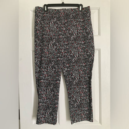 Soft Works Women's Black and White Patterned Pants