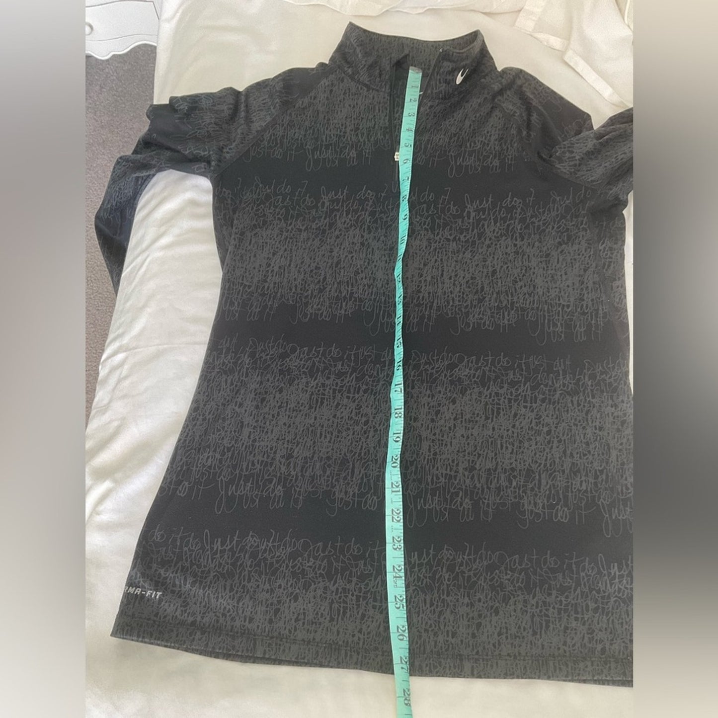 Nike Black and Gray Women's Athletic top