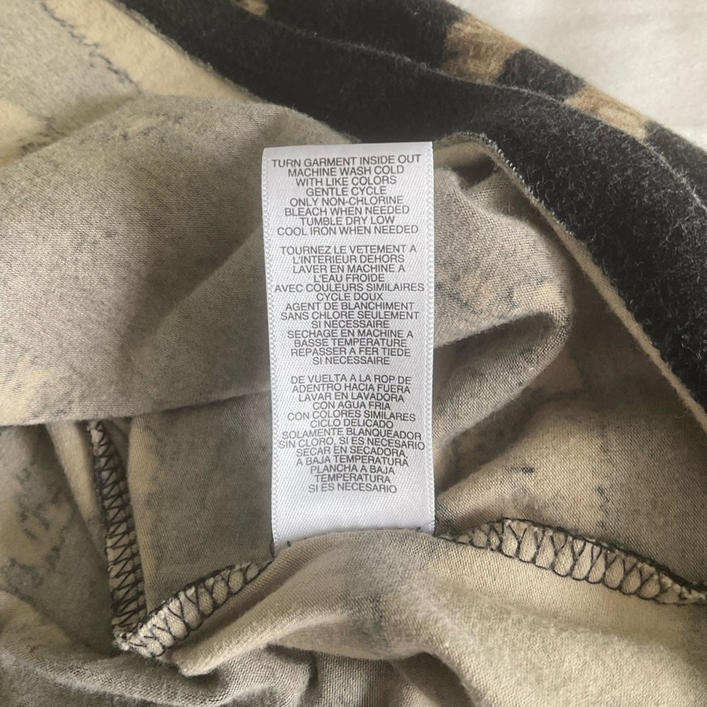 Michael Kors Black and Tan Short Sleeve Top