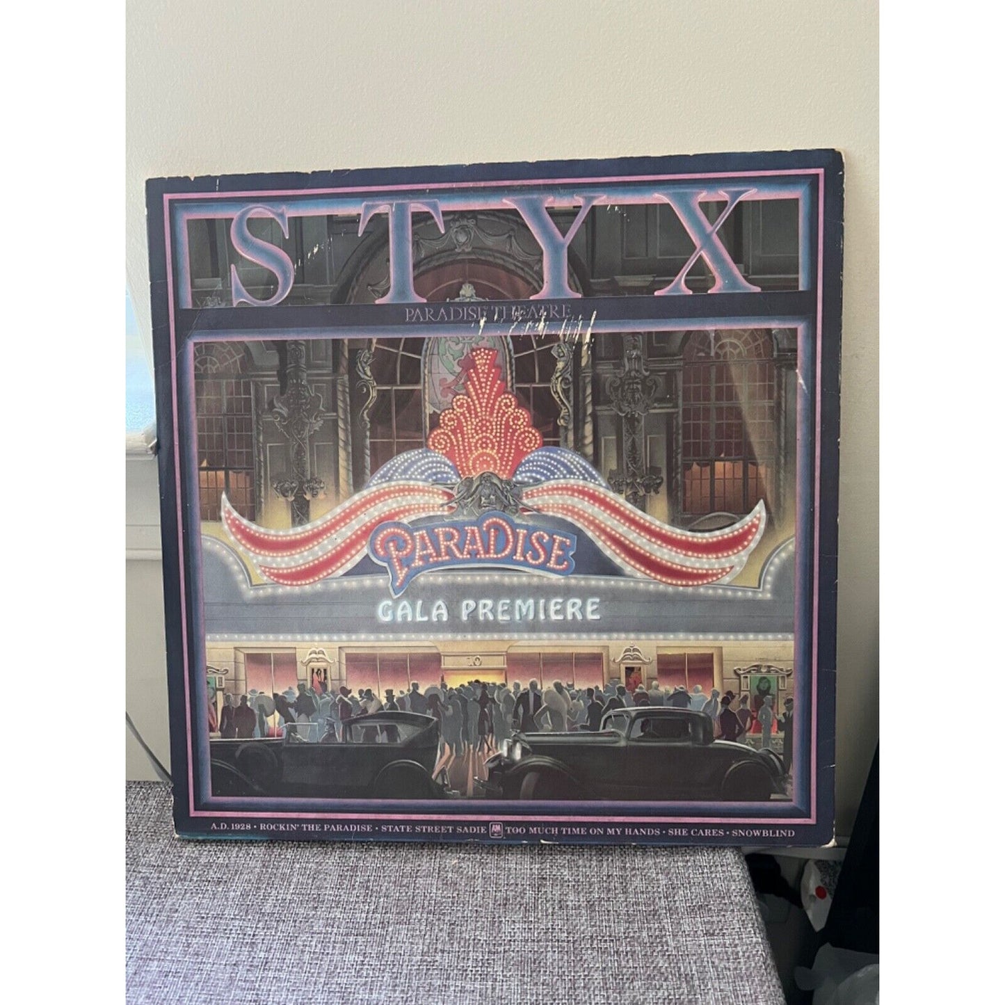 STYX Paradise Theatre "Paradise" Gala Premiere A.D. 1928 Etched Vinyl VG+, VG+