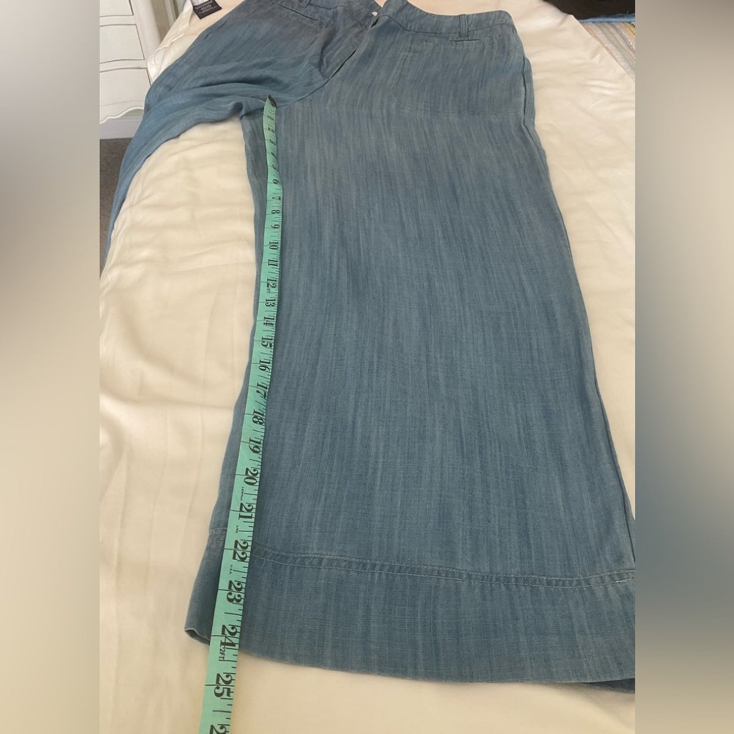 crown & ivy Blue Wide Leg Pants