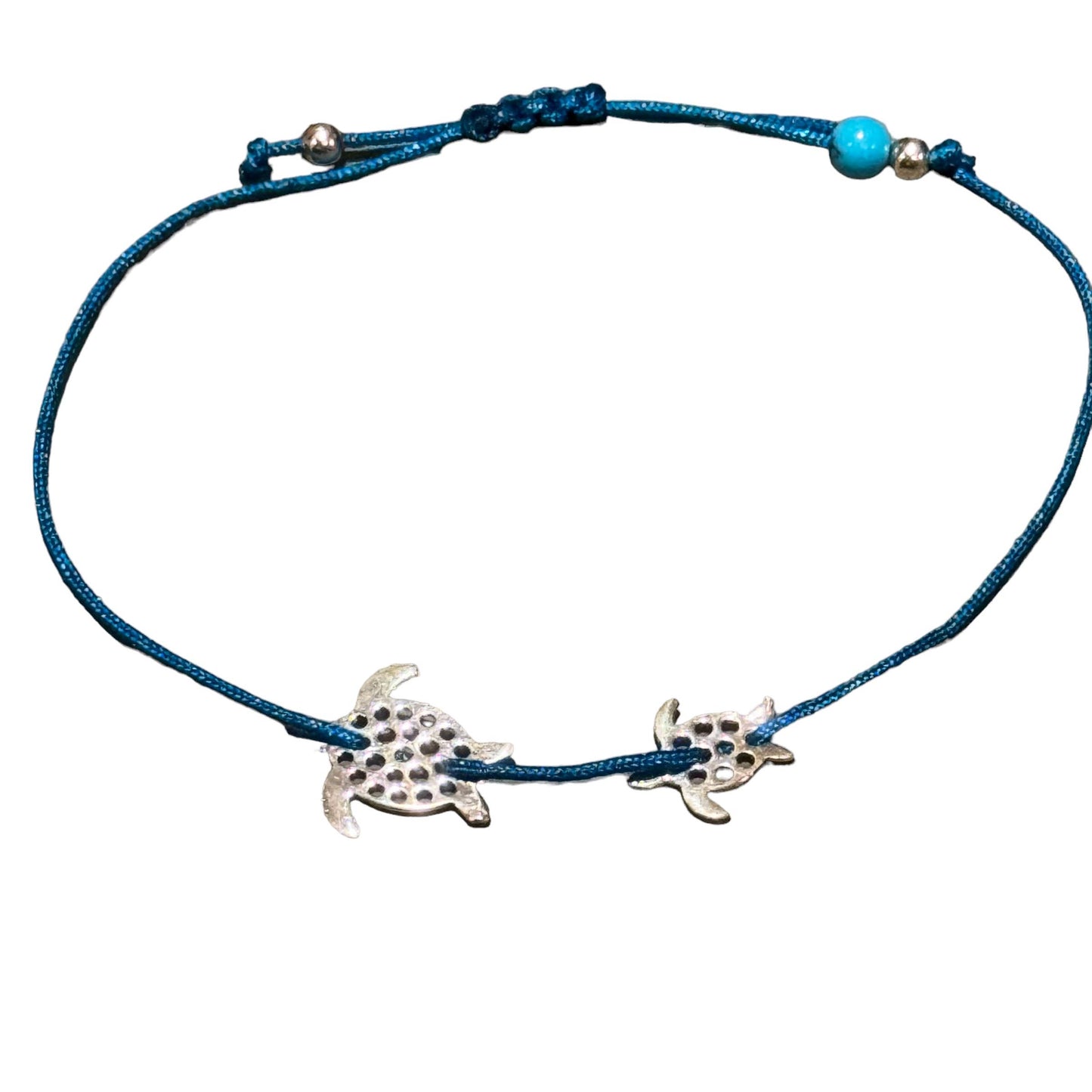 Jackie Gallagher Designs - Sterling silver Corded Turtle Bracelet: Turtle