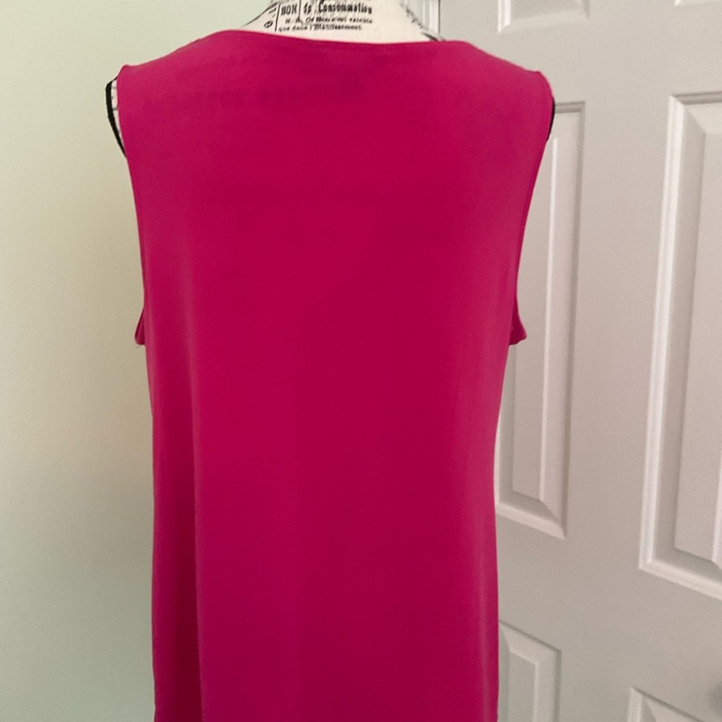 George pullover sleeveless top with drape neck