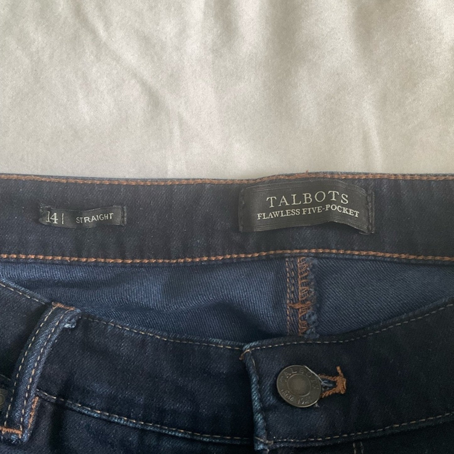 Talbots Women's Dark Blue Straight Leg Jeans