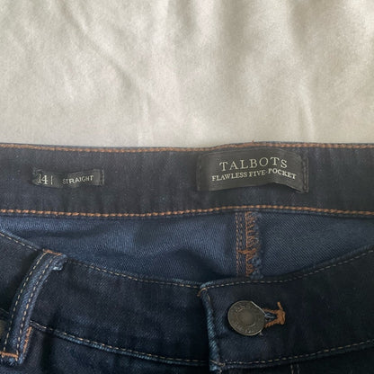 Talbots Women's Dark Blue Straight Leg Jeans
