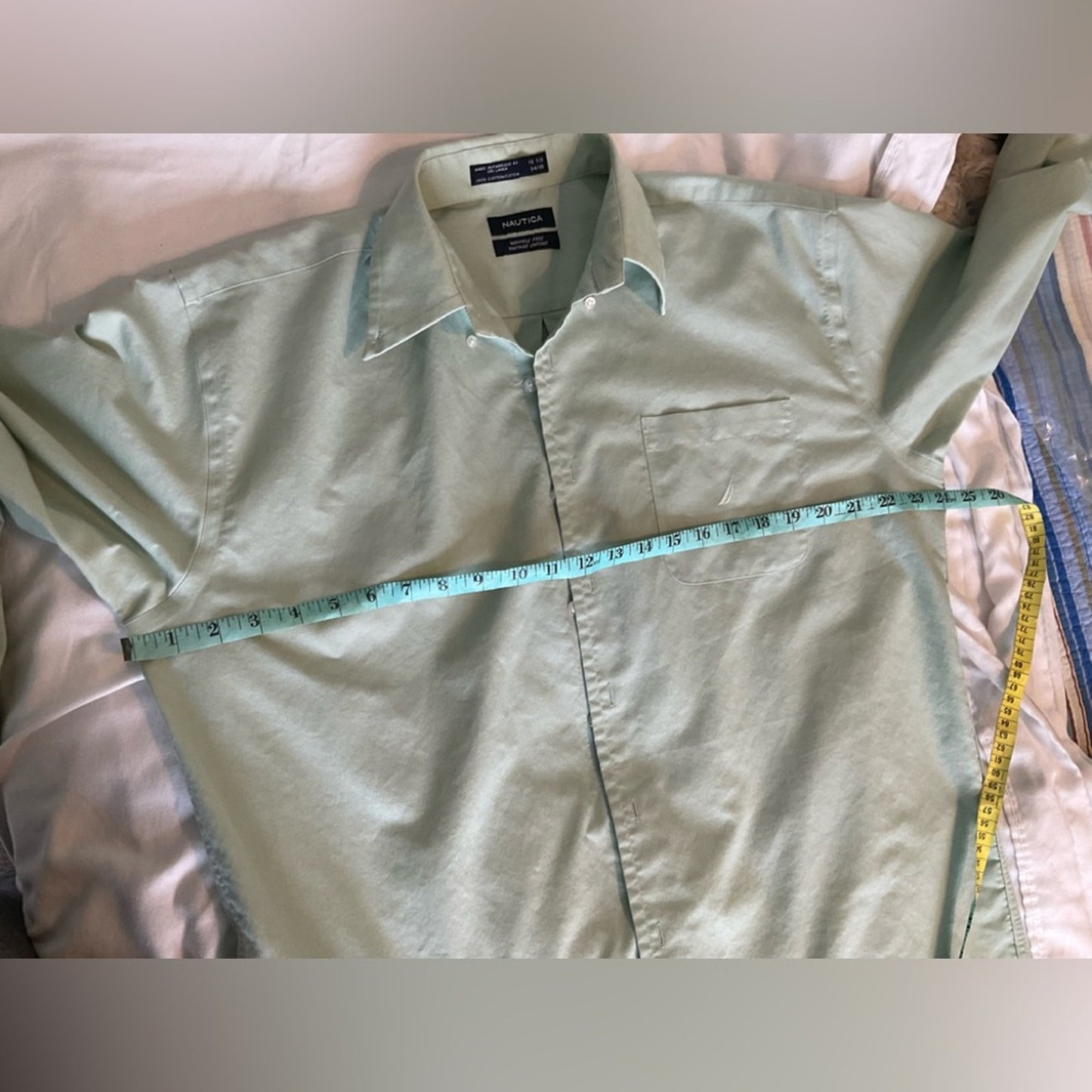 Nautica Green Casual Button Down Shirt