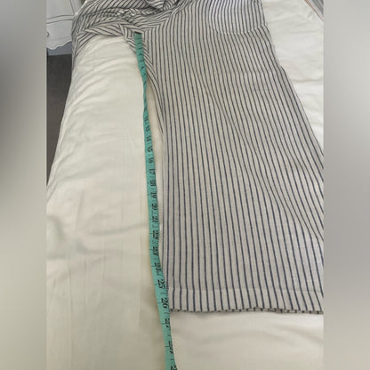 Just Living Blue and White Striped wide leg pants