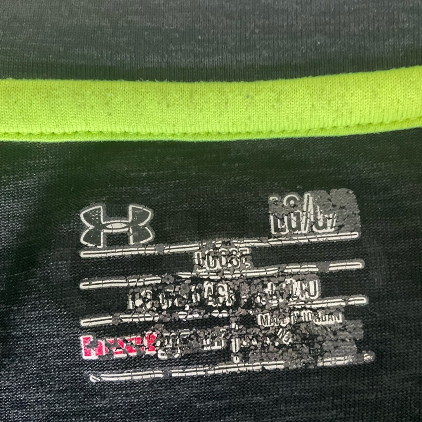 Under Armour Men's Charcoal Tee with Neon Logo