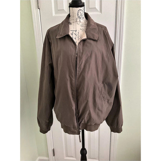 St. John's Bay Men's Lightweight Jacket Brown