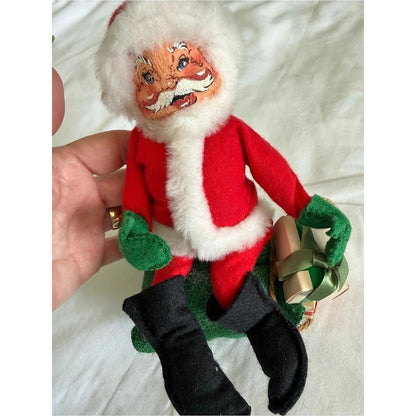 Annalee Dolls Santa ornament with gifts Santa Christmas