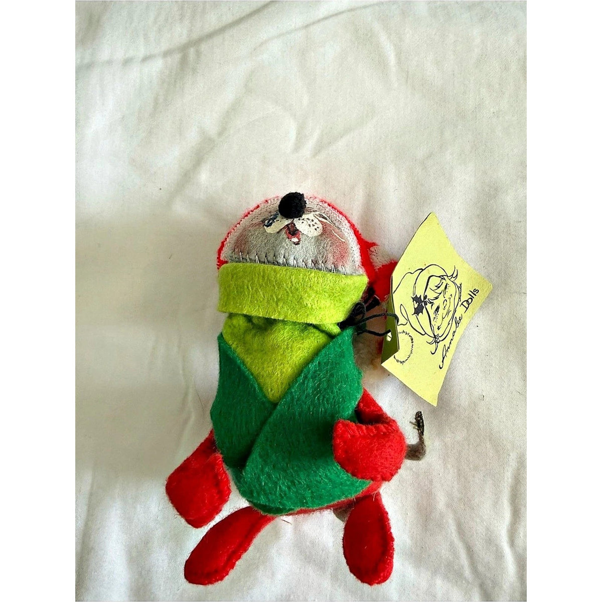 Annalee Dolls plush Christmas mouse caroler