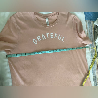 Bella Canvas blush pink  'Grateful' Tee