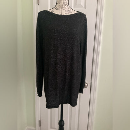 Perfect Peach Classic Black Sweater