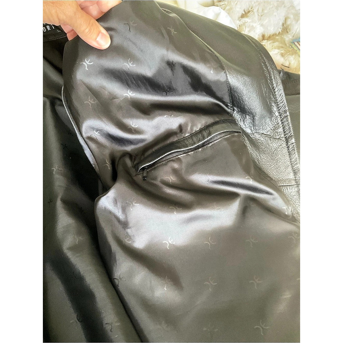 Perry Ellis Portfolio Leather Jacket Black XXL