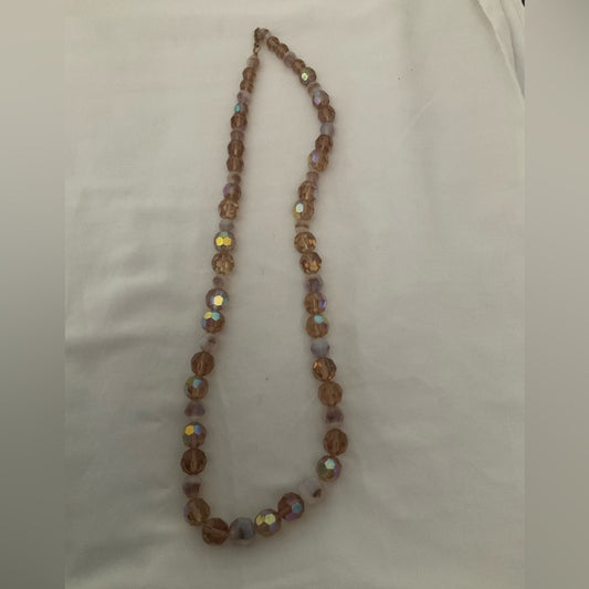 Joan Rivers Vintage Iridescent Brown/Gold Beaded Necklace