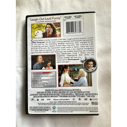 The Proposal DVD Movie Disc