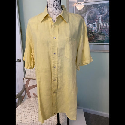 Tommy Hilfiger Men’s S/S Linen Shirt