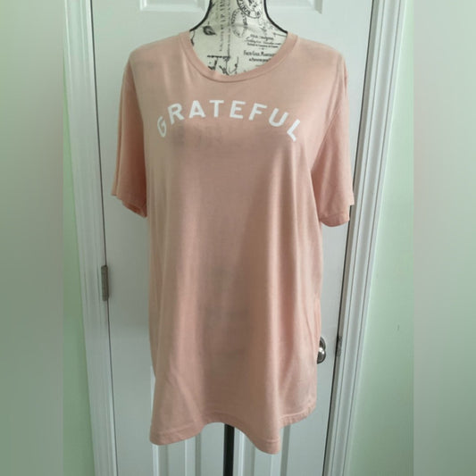 Bella Canvas blush pink  'Grateful' Tee