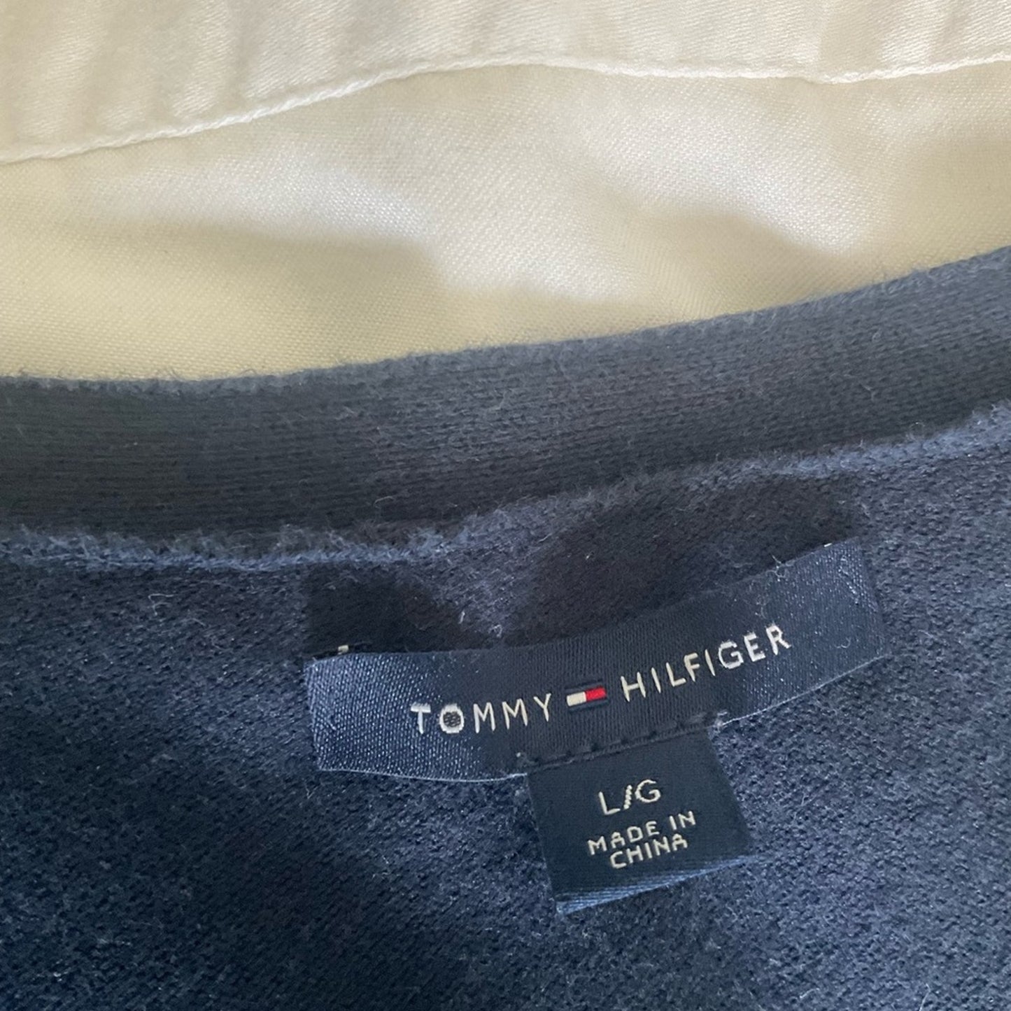 Tommy Hilfiger Women's Navy V-Neck Top