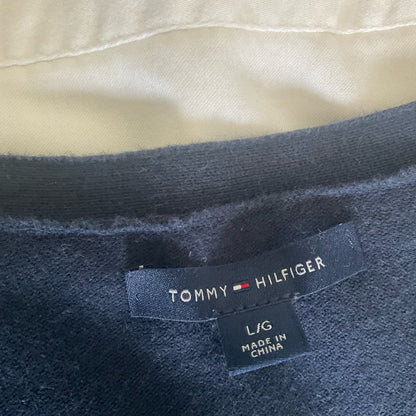 Tommy Hilfiger Women's Navy V-Neck Top