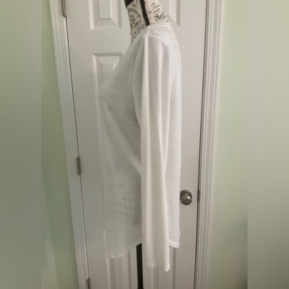 Classic White Long Sleeve Women's Top