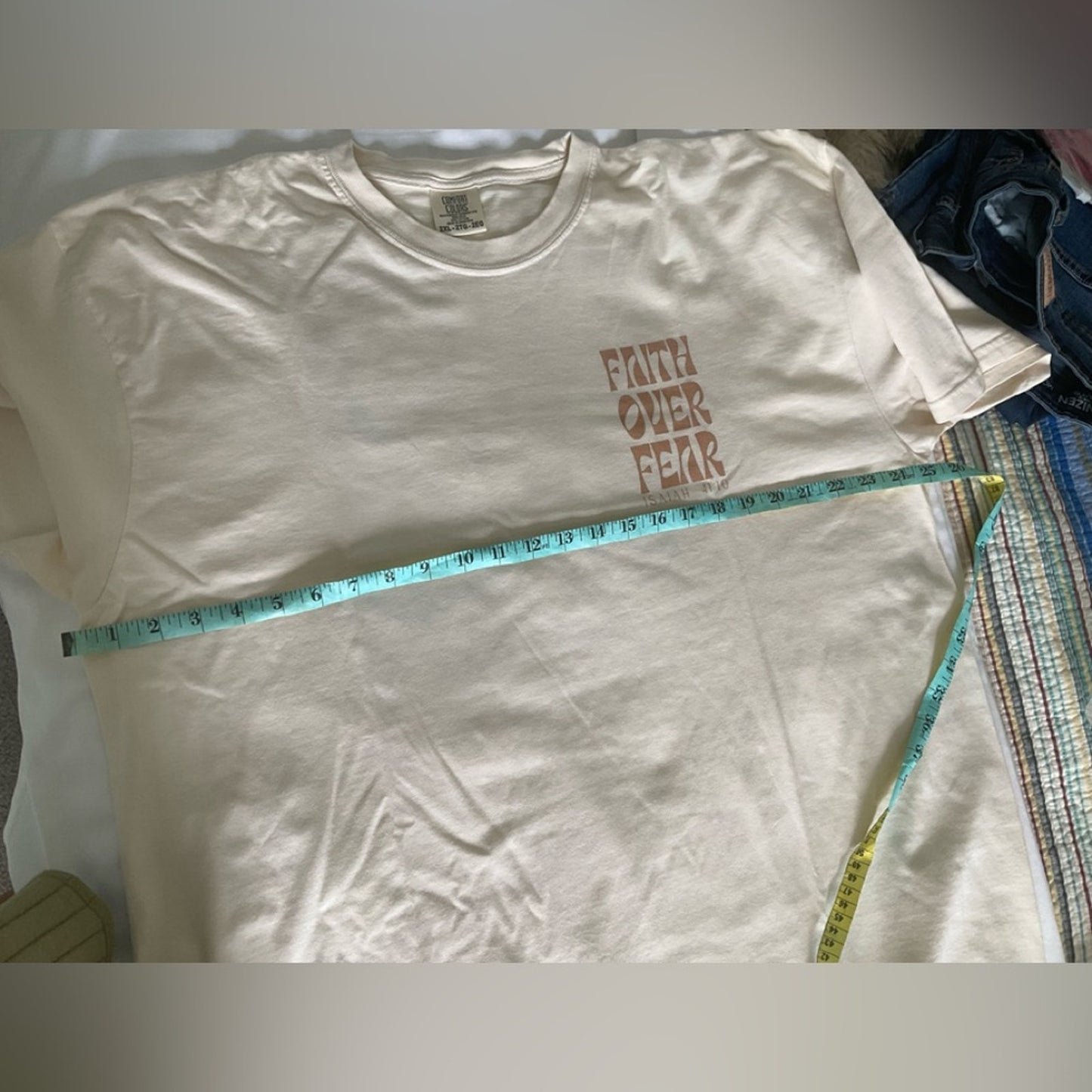Comfort Colors Cream Faith Graphic Tee