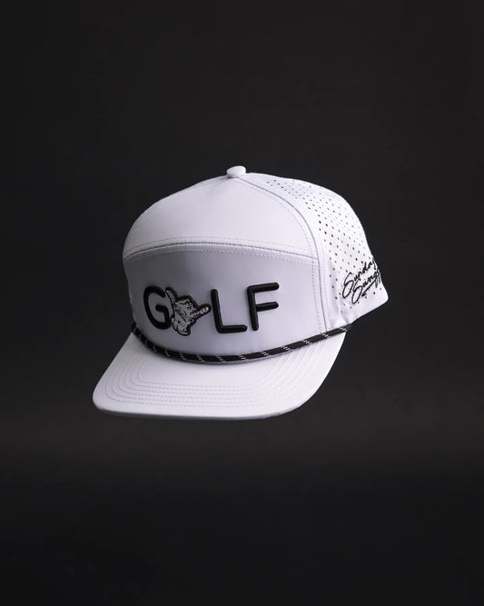 GOLF SNAPBACK HAT - WHITE