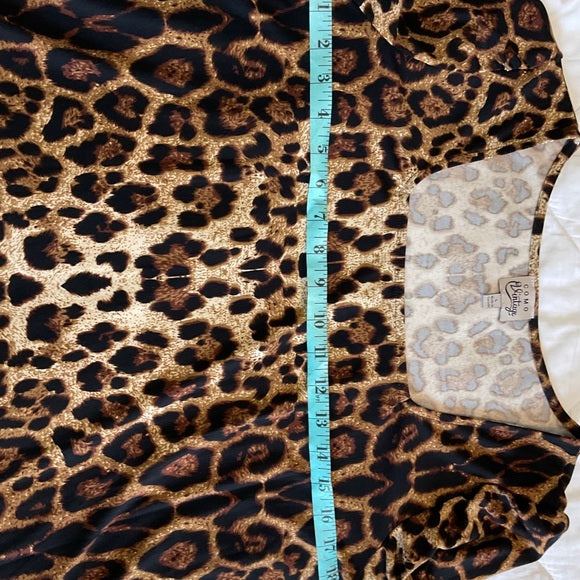 Como Vintage leopard print top