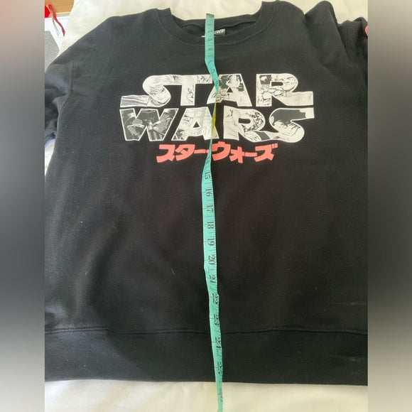 Star Wars Anime Graphic Sweatshirt W/ Japanese Text