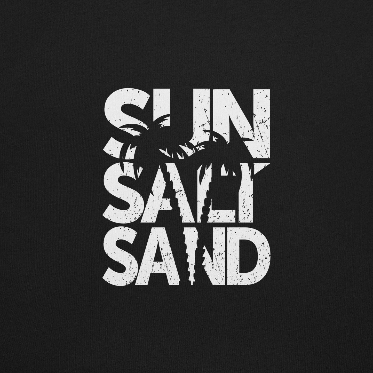 Sun Salt Sand Distressed White logo - Unisex t-shirt