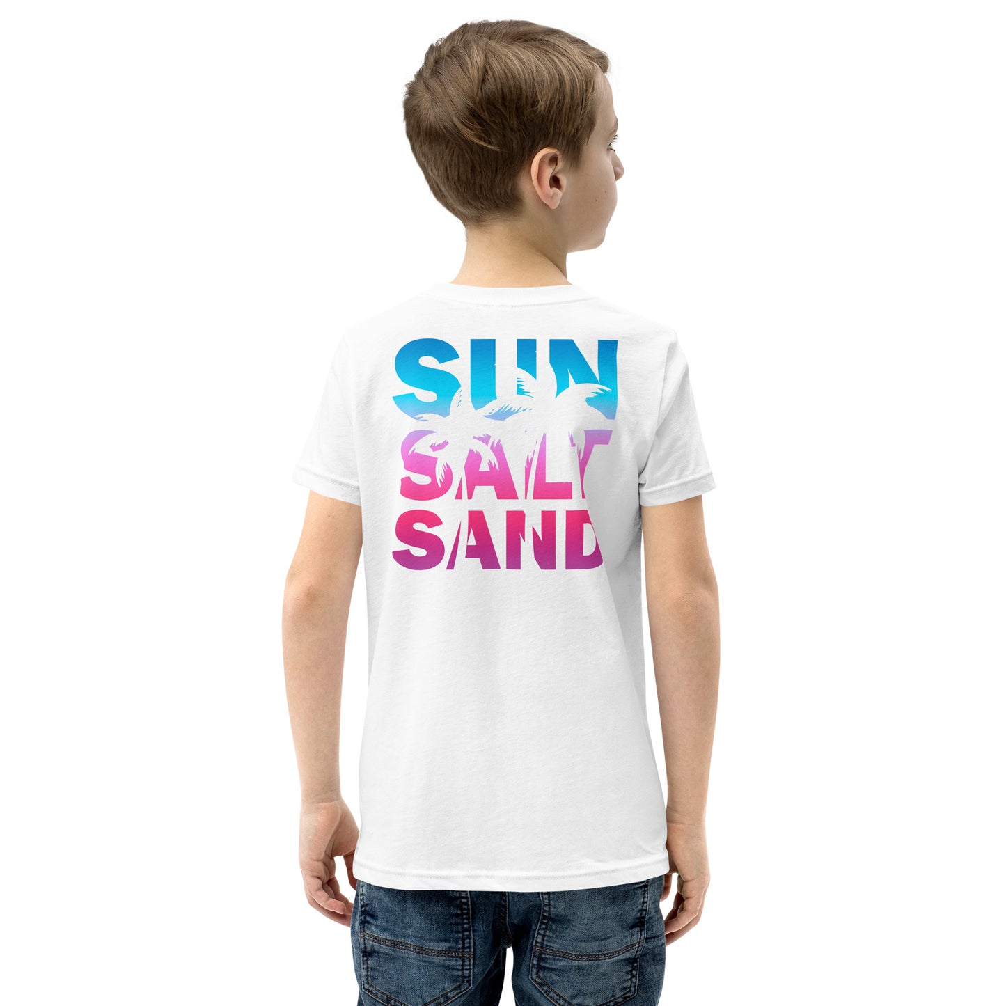 Sun Salt Sand Retro -Youth Short Sleeve T-Shirt