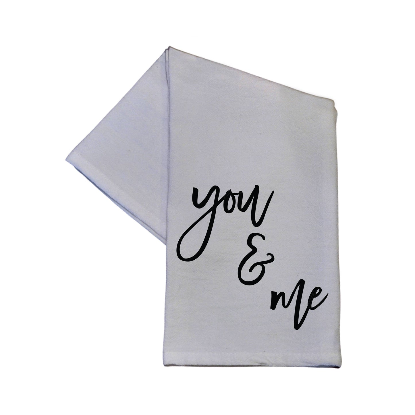 Driftless Studios - You & Me Kitchen Towel 16x24 Tea Towel