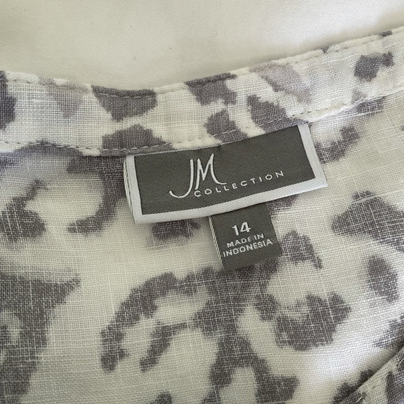 JM Collection Linen tunic