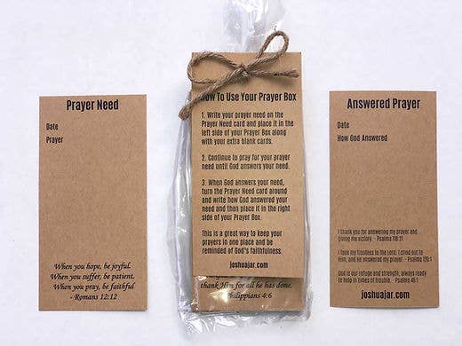 Joshua Jar - Prayer Box Prayer Need Cards REFILL Pack