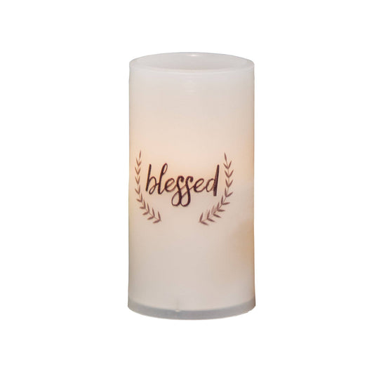 The Hearthside Collection - Blessed Pillar Candle, White