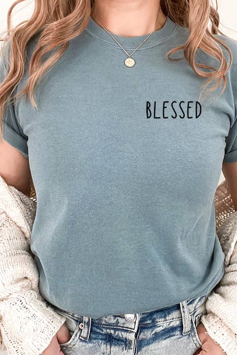 Wildberry Waves - Blessed Tee Ice Blue