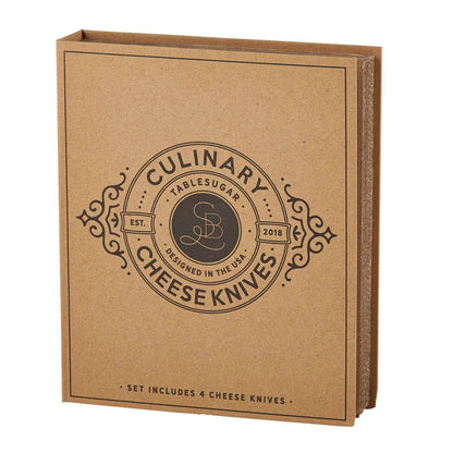 Creative Brands - Cardboard Book - Cheese Knives