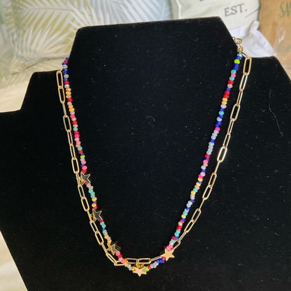 Beaded layered Necklace